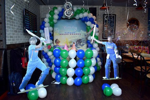 cricket theme decoration for birthday in summer