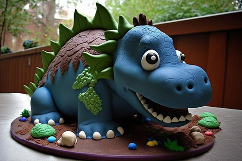 Creative Customised  Dinosaur theme cake