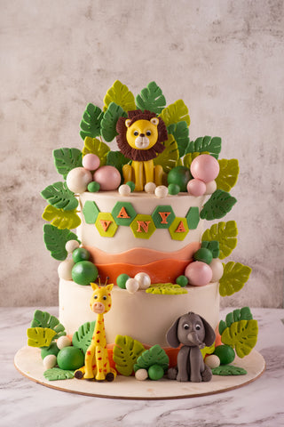 Creative Customised  Jungle theme cake