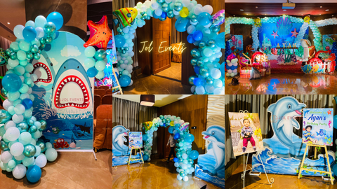 Mermaid theme birthday party decoration pune