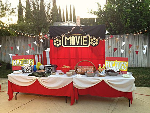 Movie Night Theme  Decoration for summer birthday party