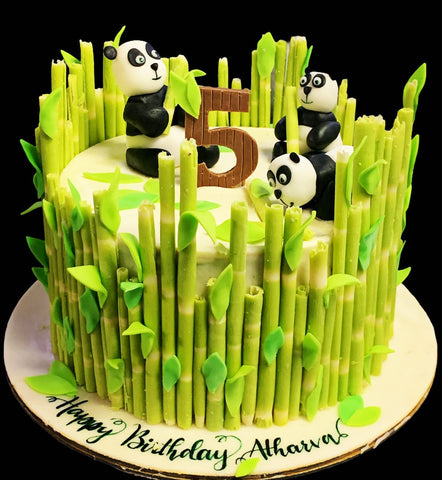 Panda Theme Cake