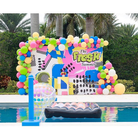 Pool party balloon decoration