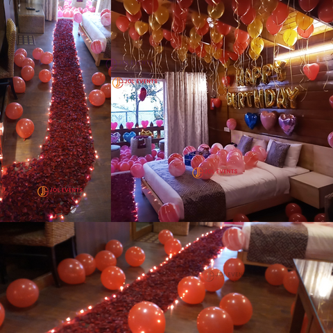 decorate a room for husband birthday at home