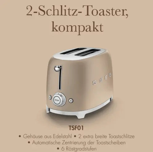 TSF01 - 2 Scheiben Toaster - Smeg-Point