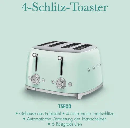 TSF03 4-Scheibentoaster - Smeg-Point