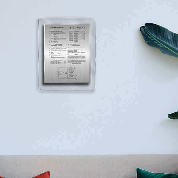 Patent Plaque - AirLucite® Clear Rounded Corners AC1-SuG-R14