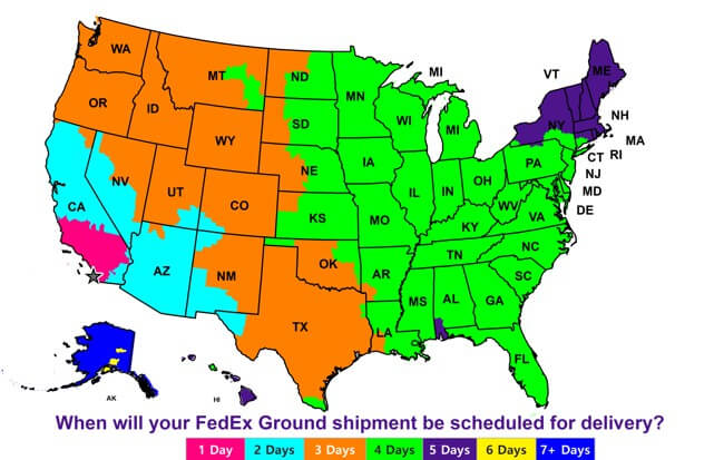 Shipping Map from AztecIP