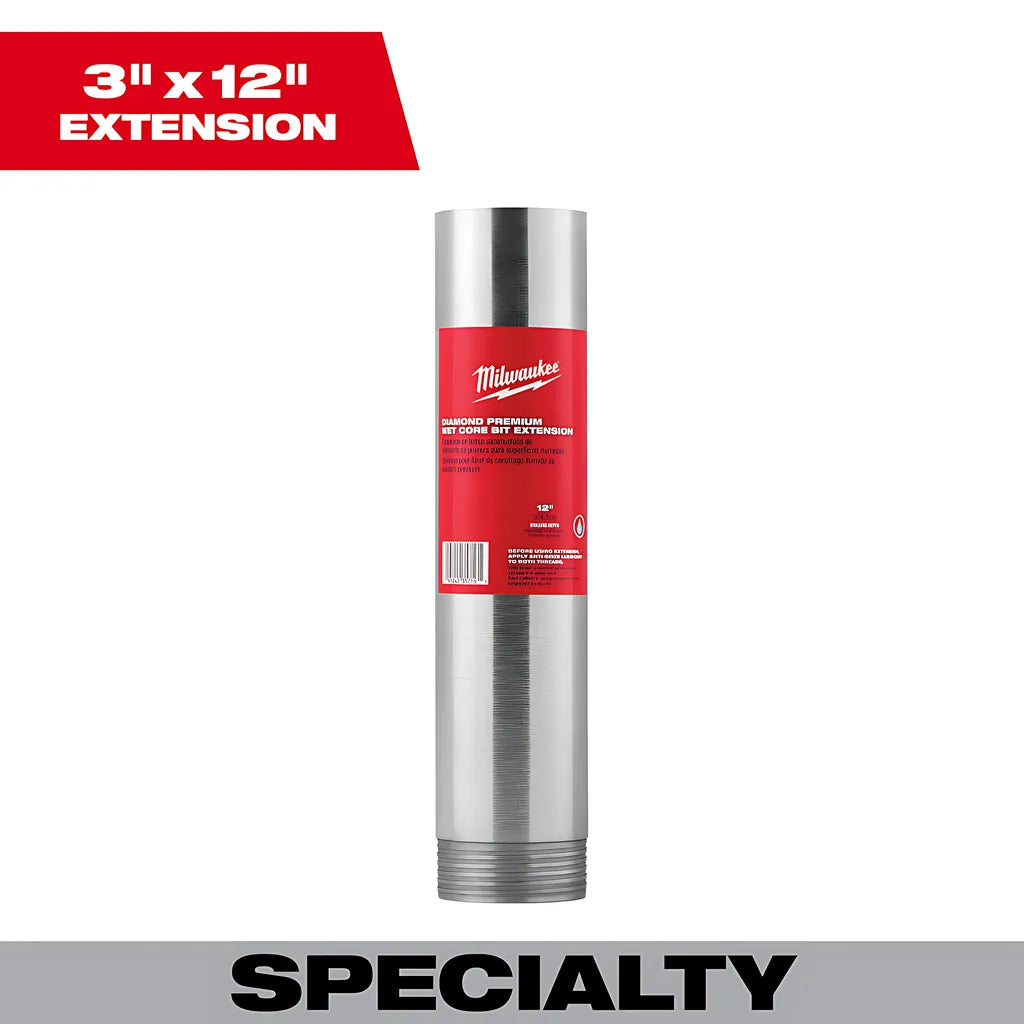 1 in. x 12 in. Diamond Premium Wet Core Bit Extension