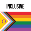 Incluse Pride flag thumbnail with label text