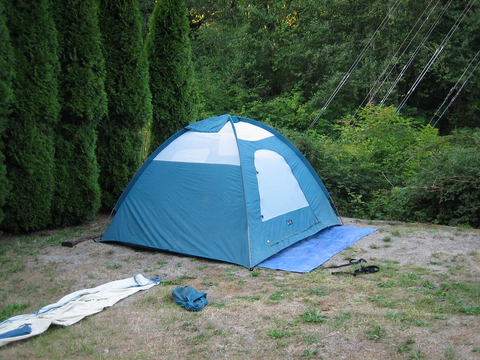 Blue tent Image