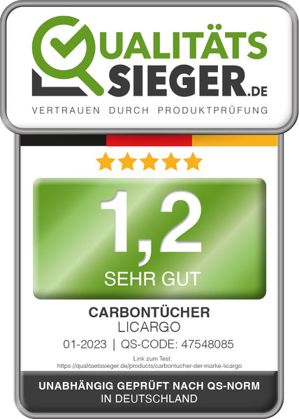 Carbontücher der Marke Licargo – qualitätssieger.de