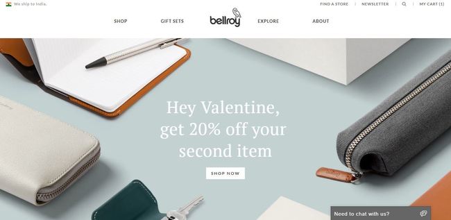 online store - bellroy