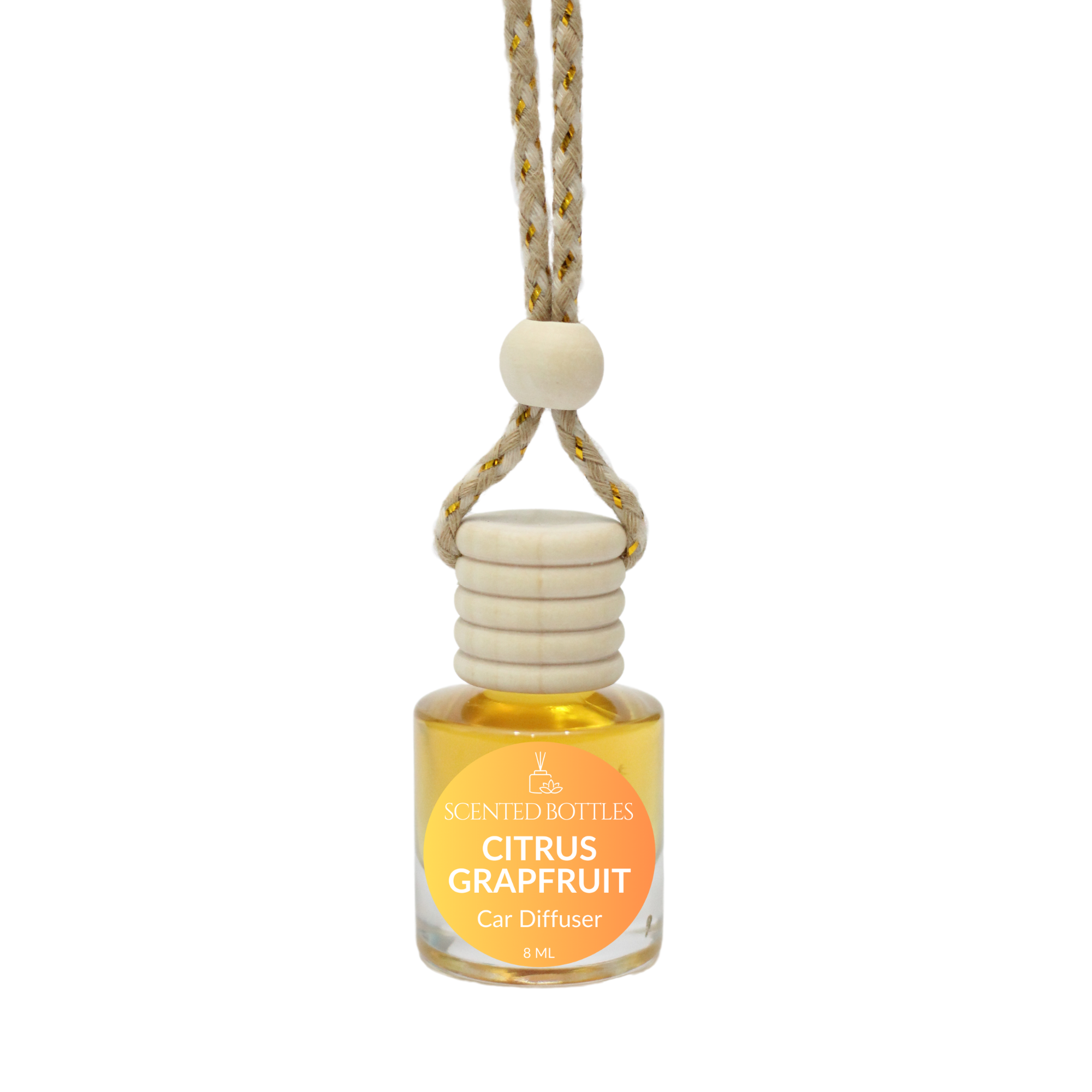 Citrus Grapefruit - Cylinder Hanging Car Diffuser