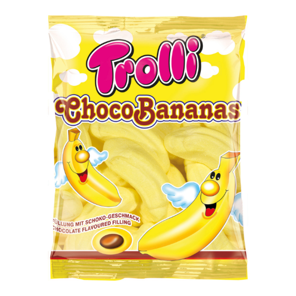 Trolli Choco Bananas 150g – Tjosken