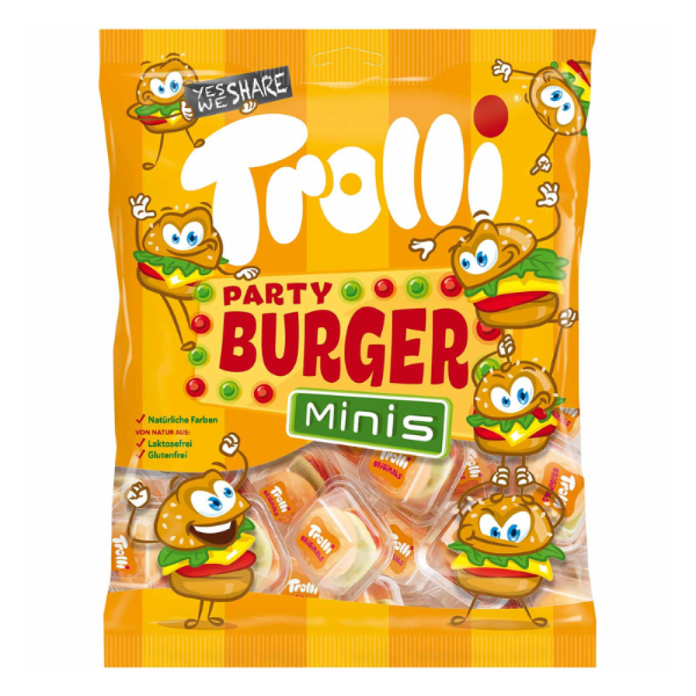 Trolli Party burger minis 170g (17x10g) – Tjosken