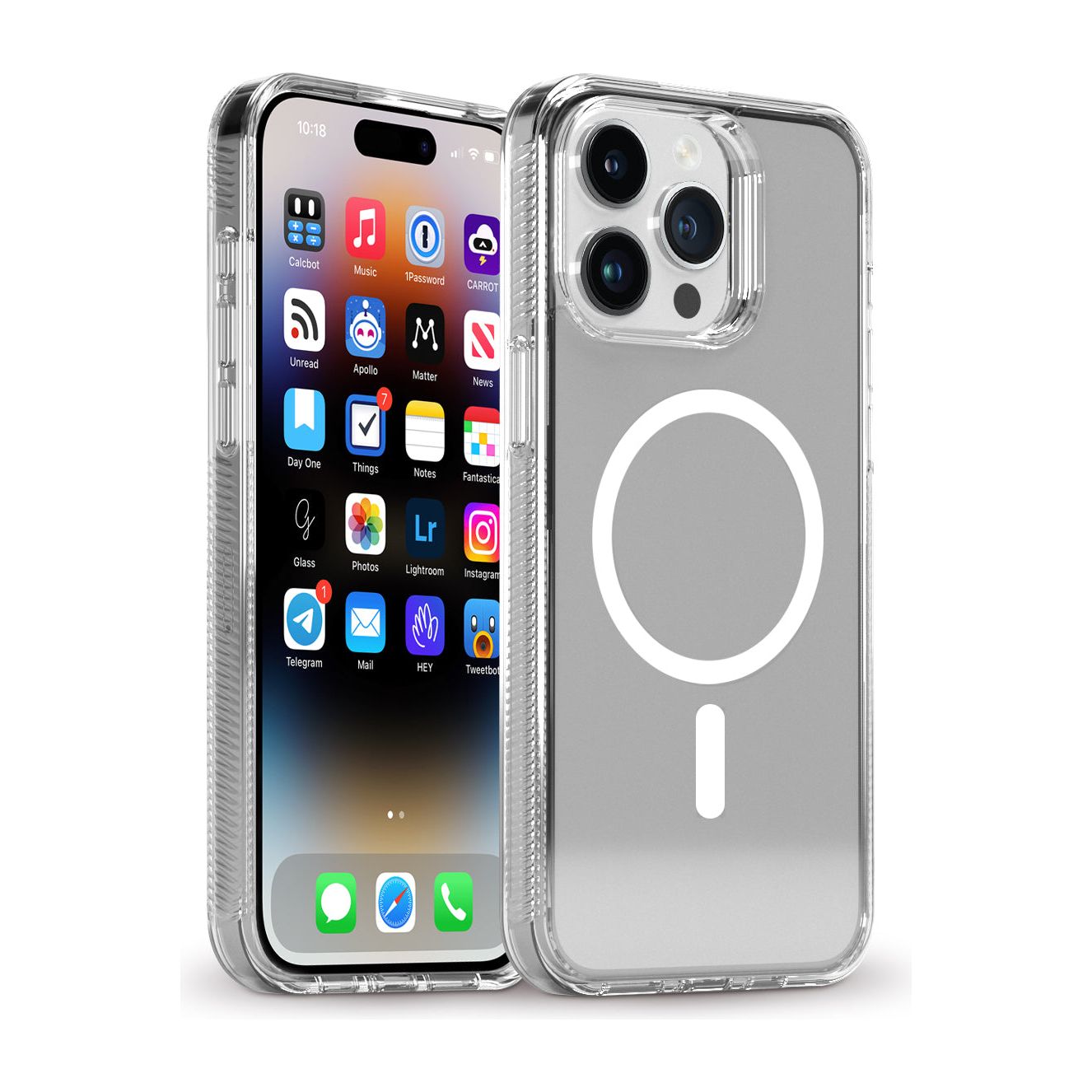 Base IPhone 15 Pro Max (6.7) Crystalline Pro MagSafe Compatable- High Quality - Clear