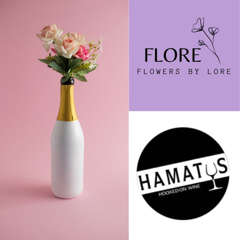 Valentijnsactie Flowers by Lore x Hamatus wines