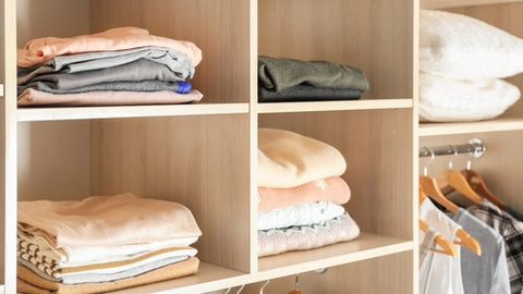 Folding clothes for your small closet ideas