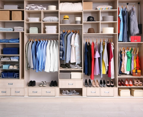 Staying consistent clutter free organized wardrobe
