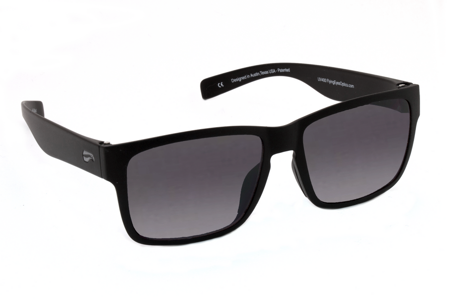 Oval Pilot Polarized Bifocal Reading Sunglasses PGSG803 - Black +