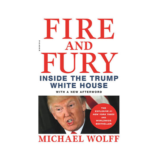 Book cover for Fire and fury by Michael Wolff