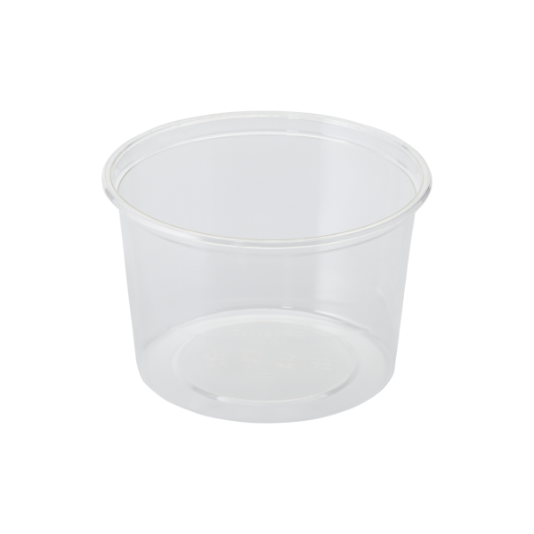 Karat Poly Deli Containers with Lids, 16 oz, Clear, Pack of 240