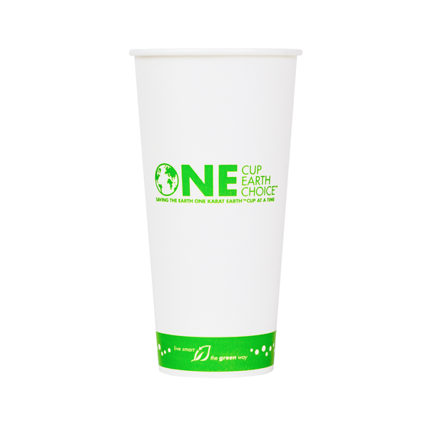 Karat Earth 32oz Eco-Friendly Paper Cold Cups - One Cup, One Earth -  104.5mm - 600 ct, Coffee Shop Supplies, Carry Out Containers