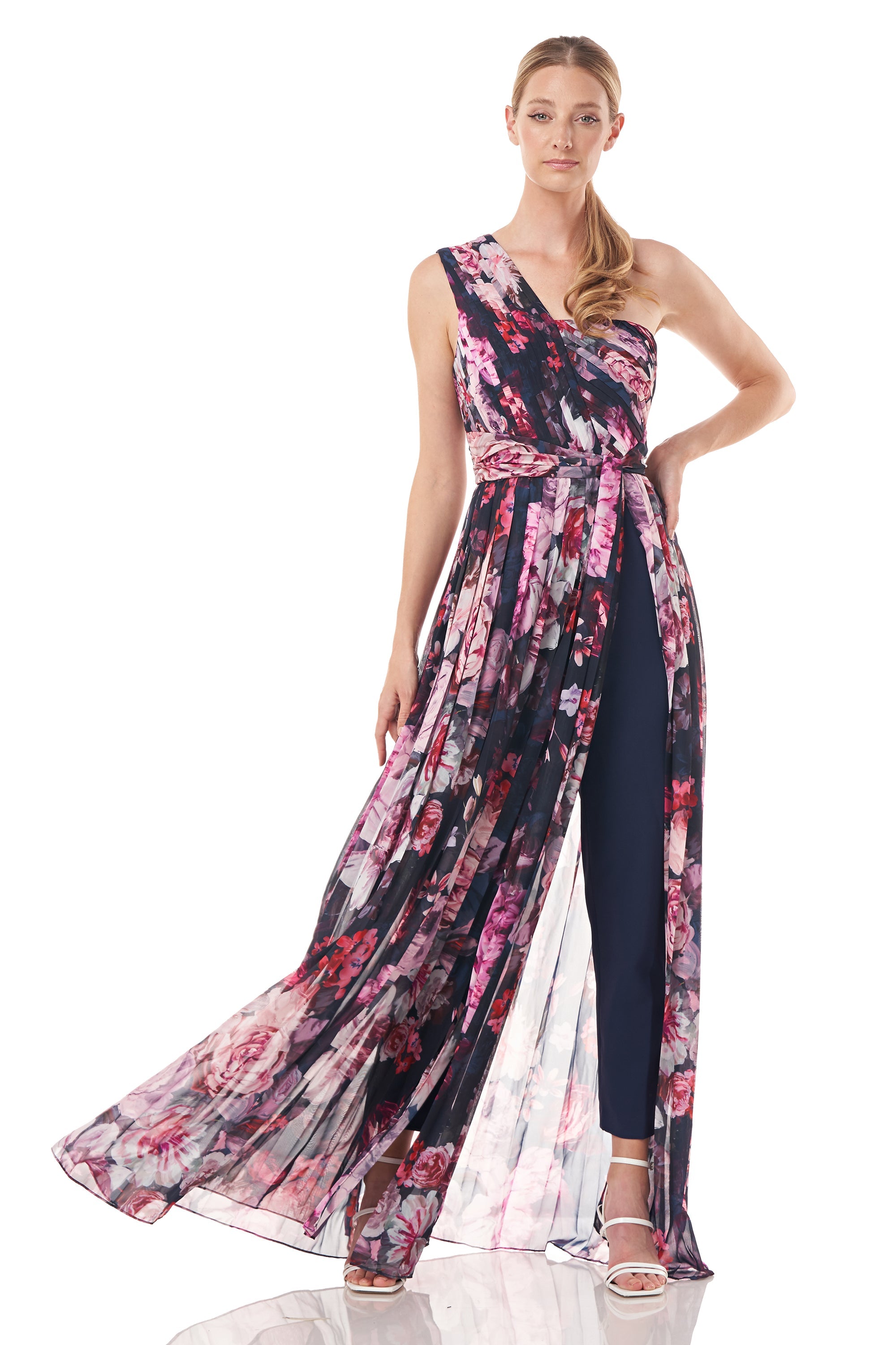Layla Floral Walk Thru Jumpsuit | Lizzy's by Cathy Allan