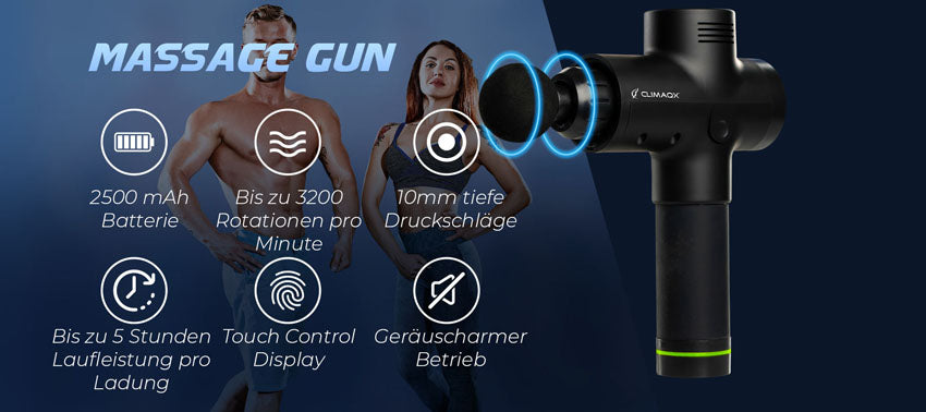 climaqx massage gun banner c