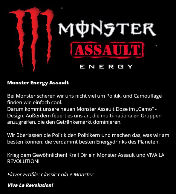 Monster Energy ASSAULT Drink günstig kaufen