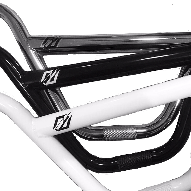 BMXGuru V-Bar 2pc Chromoly BMX Handlebars - 9 - Chrome -  / C&W  Cycle