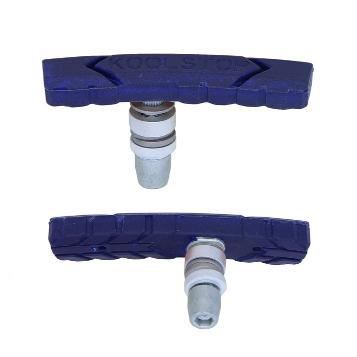Kool Stop All Terrain AT Threaded Brake Pads/Shoes - Dark Blue - USA Made