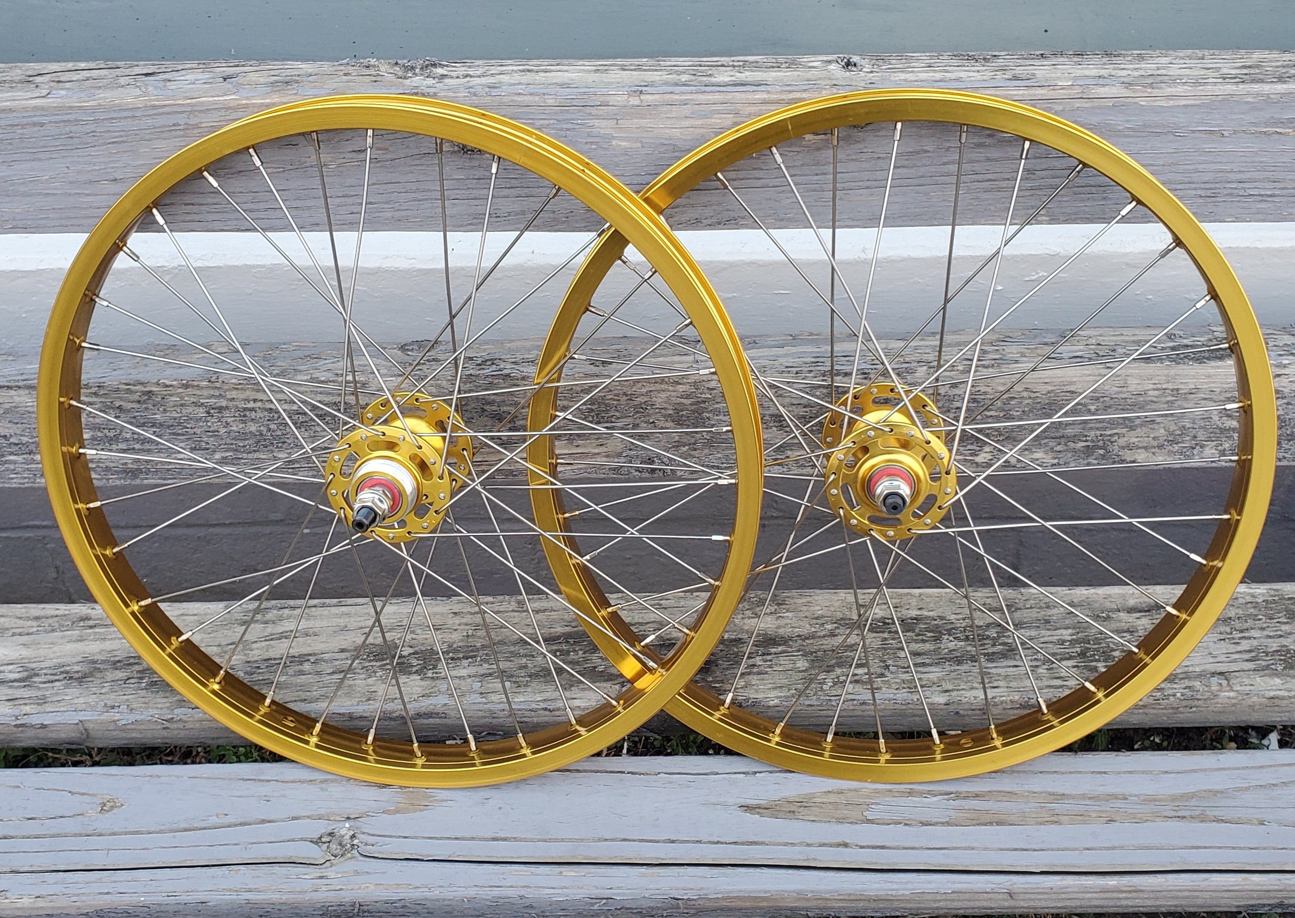 gold bmx wheels