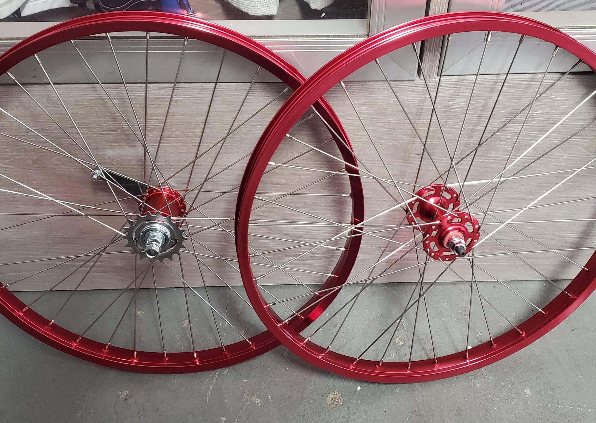 Red deals bmx rims