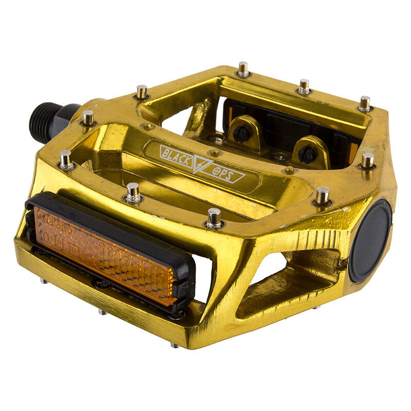 gold bmx pedals