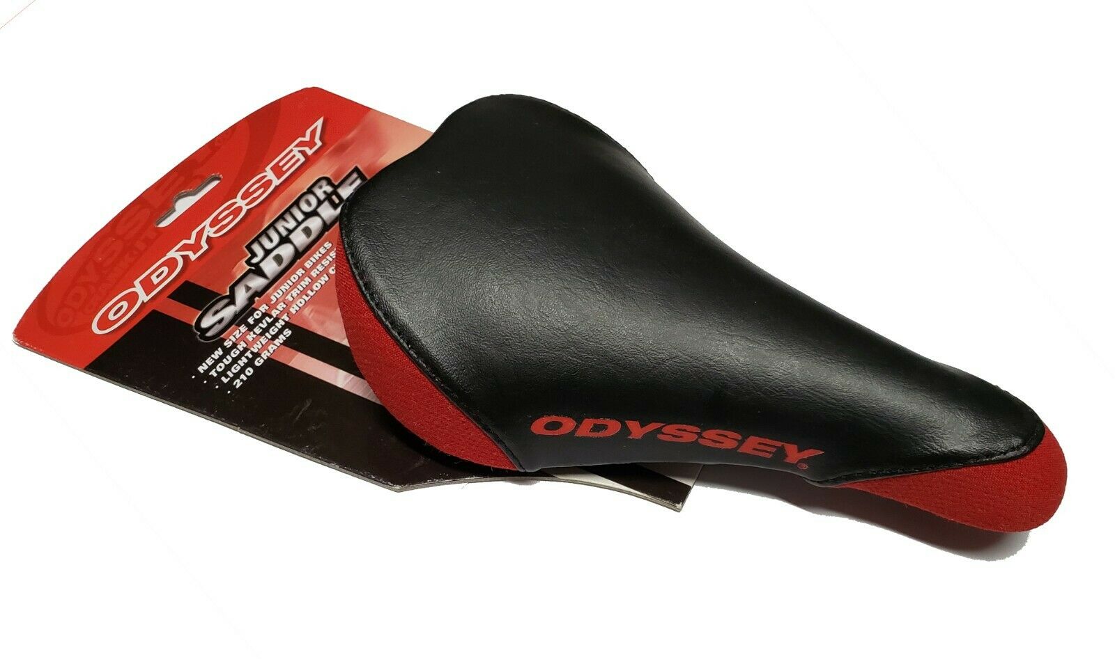 red bike saddle