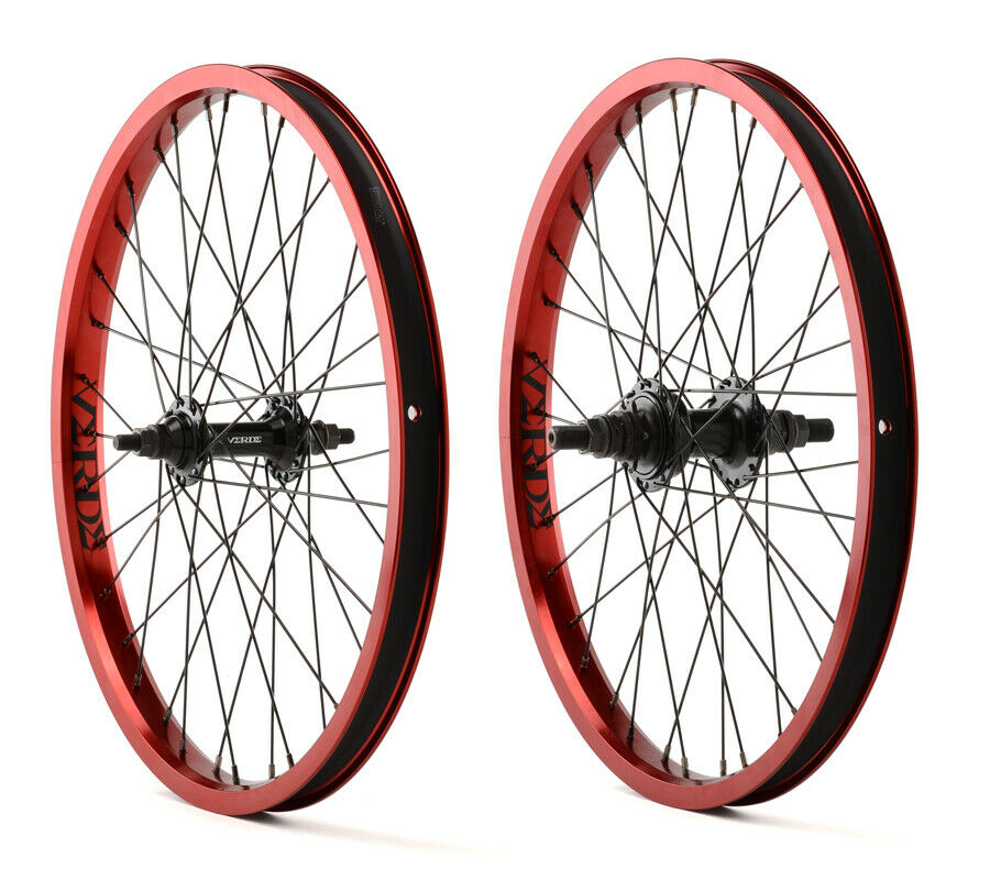 red bmx wheels