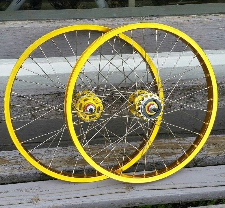 gold bmx wheels