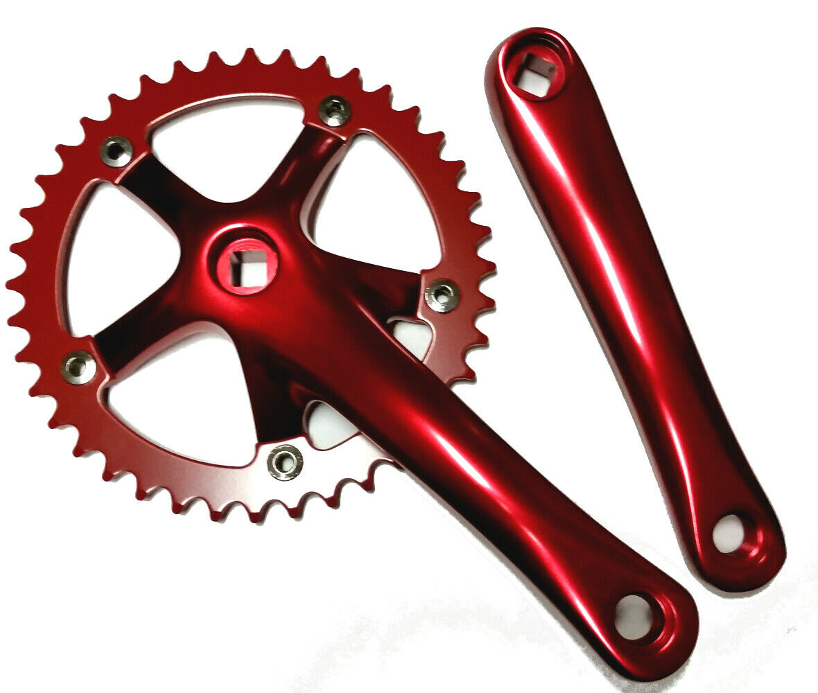 red bmx cranks