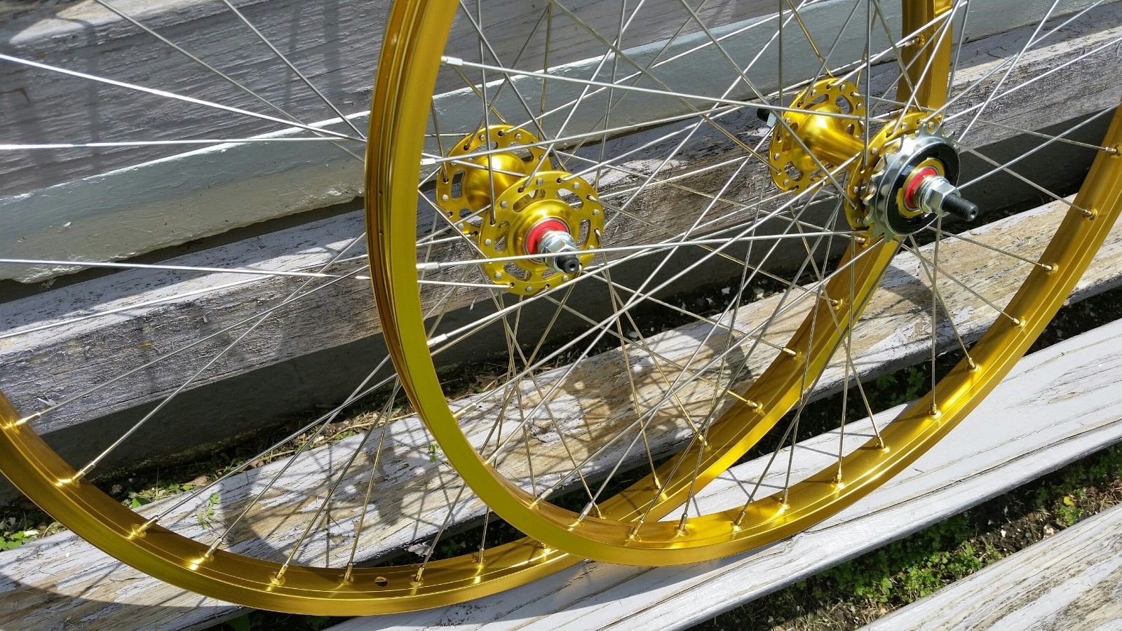 gold bmx wheels