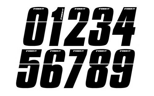 Tangent 2 Side Plate Numbers 10 Pack Black Stickers To Add To Your Sid –  365 Cycles