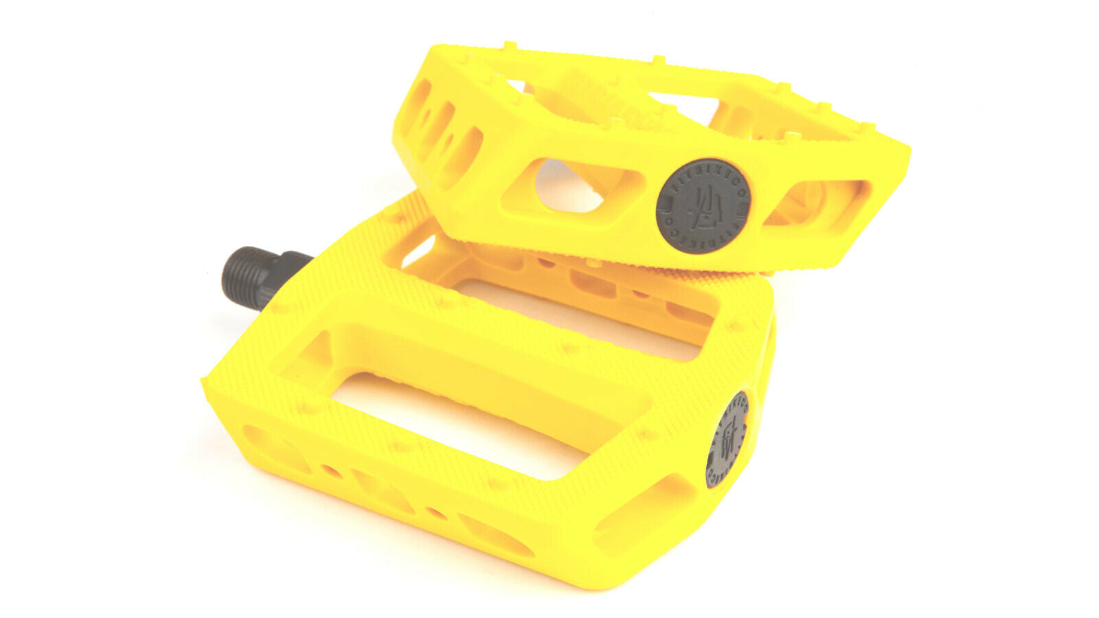 yellow bmx pedals