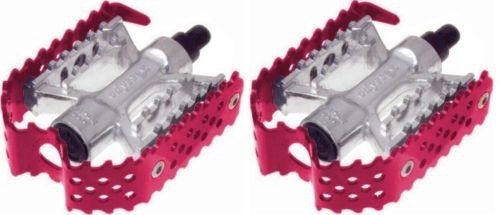 red bmx pedals