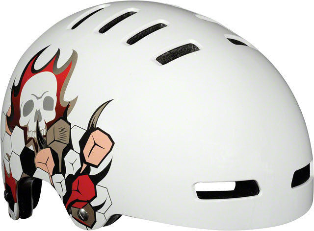 white bmx helmet