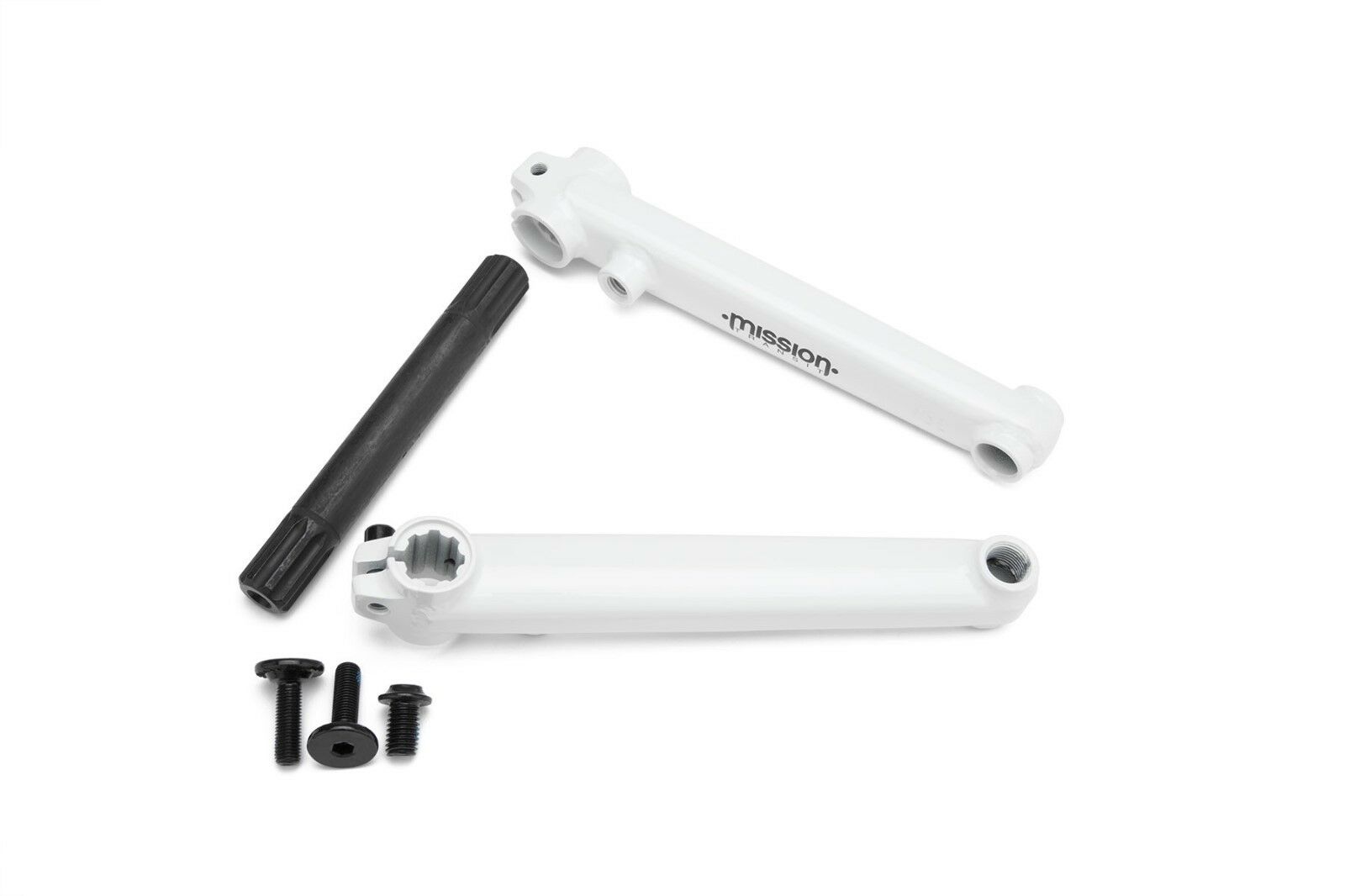 white bmx cranks