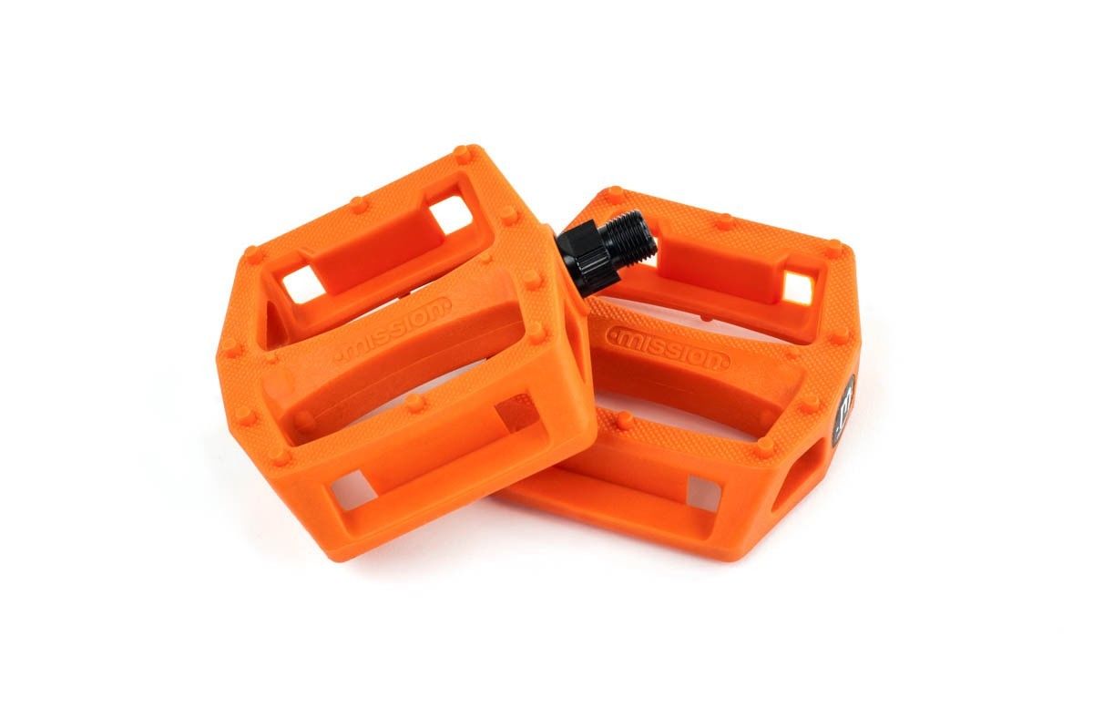 orange bmx pedals