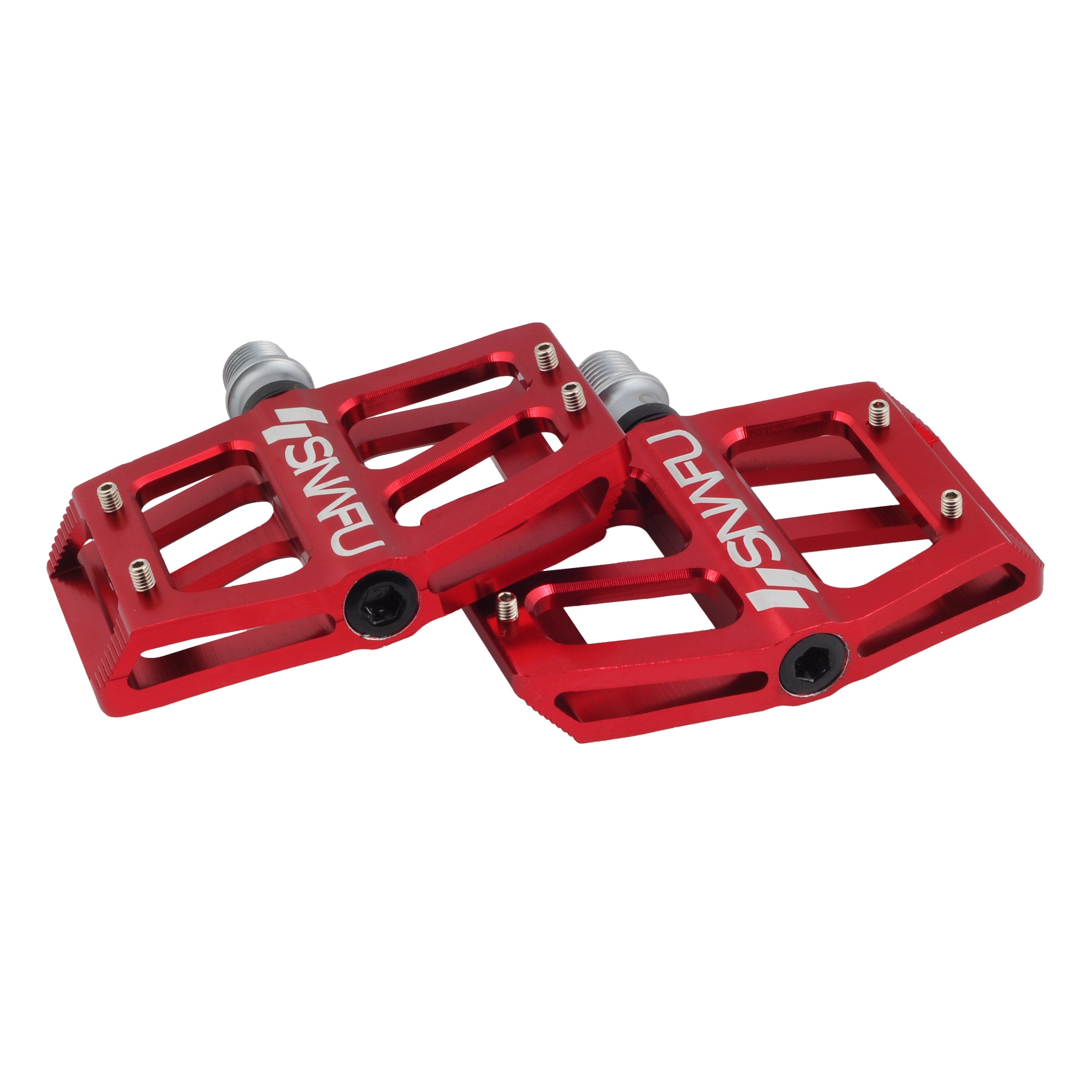 red bmx pedals