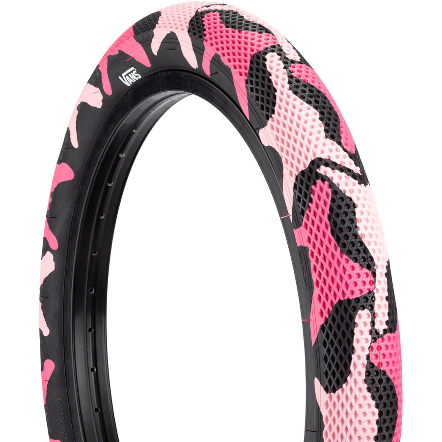 Copiar jueves profundo 20x2.40 Cult BMX Vans Tire - Rose Pink w/ Black Sidewall - BMXGuru.com /  C&W Cycle