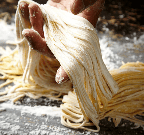 tagliatelle con farina di mandorle 